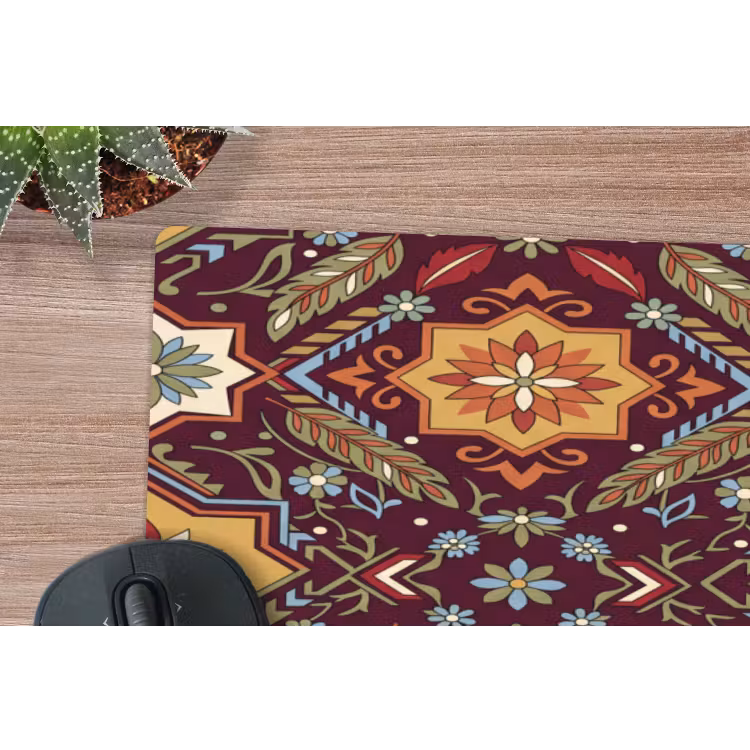 Muismat - Patroon - Floraal - Geometrisch - Kleurrijk - Decoratie — 5