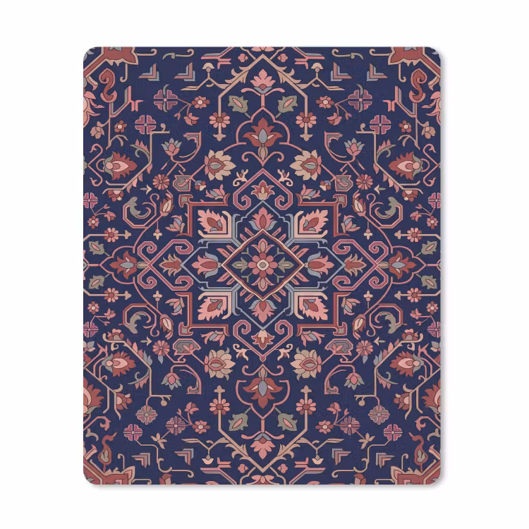 Muismat - Patroon - Oosters - Floraal - Blauw - Klassiek — 1