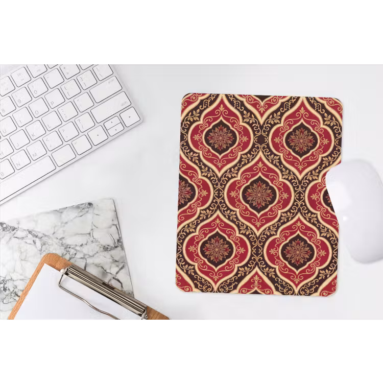 Muismat - Patroon - Ornament - Barok - Rood - Goud — 4