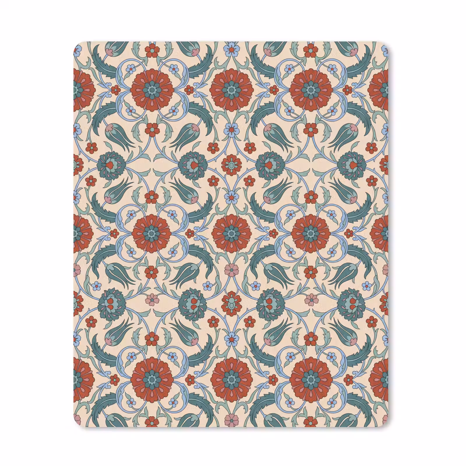 Muismat - Bloemen - Patroon - Klassiek - Decoratie - Kleurrijk — 1