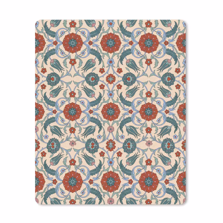 Muismat - Bloemen - Patroon - Klassiek - Decoratie - Kleurrijk — 1