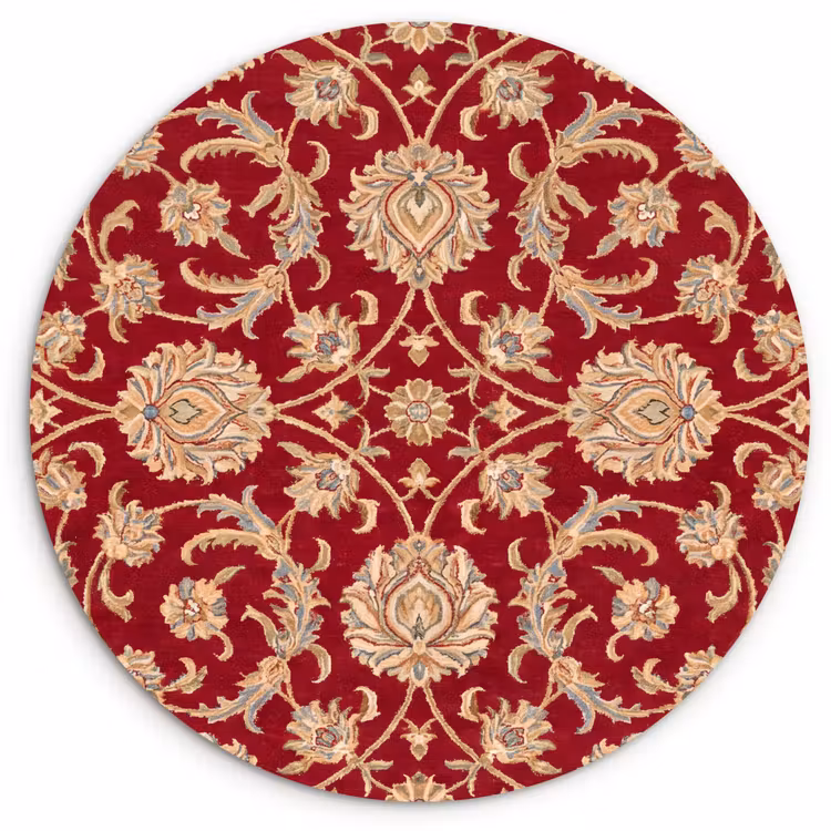 Muurcirkel - Patroon - Bloem - Klassiek - Oosters - Rood — 1