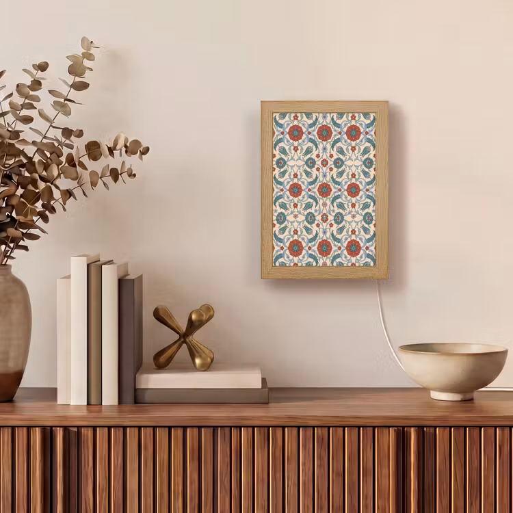 Gepersonaliseerd Lightbox - Bloemen - Patroon - Klassiek - Decoratie - Kleurrijk — 4
