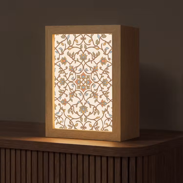 Gepersonaliseerd Lightbox - Patroon - Bloemen - Ornament - Kleurrijk — 1