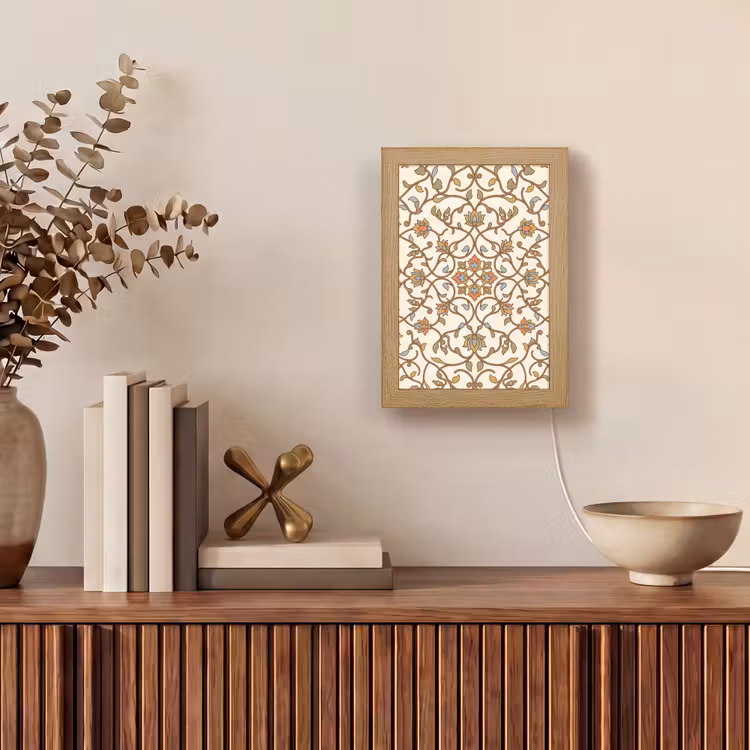Gepersonaliseerd Lightbox - Patroon - Bloemen - Ornament - Kleurrijk — 4