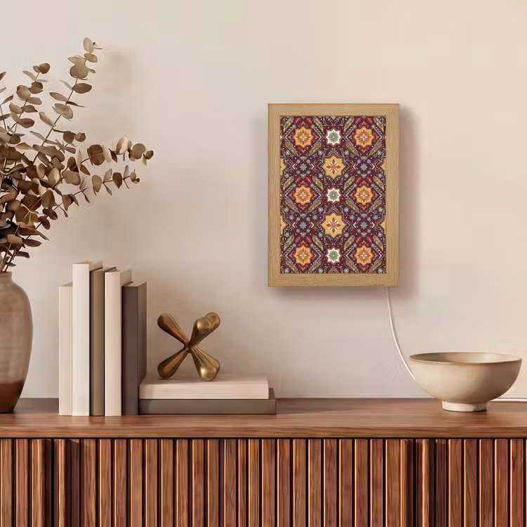 Gepersonaliseerd Lightbox - Patroon - Floraal - Geometrisch - Kleurrijk - Decoratie — 4