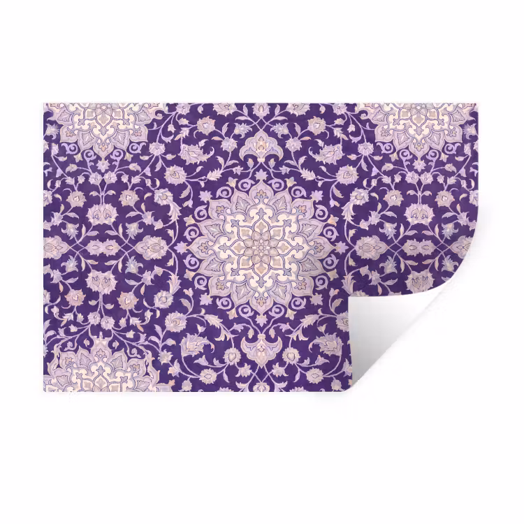 Muursticker - Patroon - Medallion - Oosters - Paars - Decoratie — 1