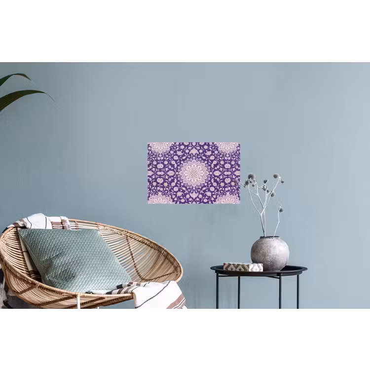 Muursticker - Patroon - Medallion - Oosters - Paars - Decoratie — 4