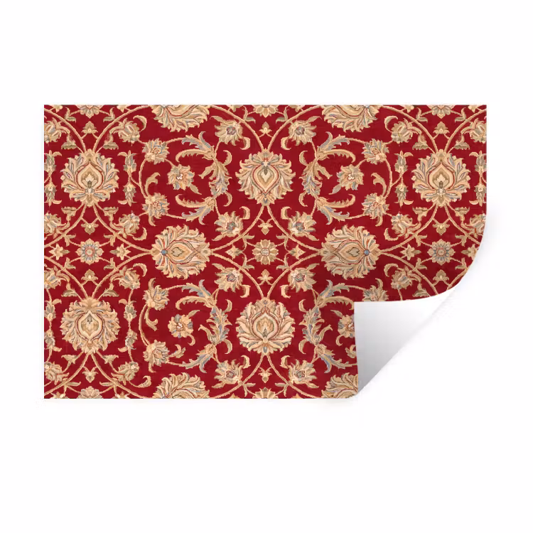 Muursticker - Patroon - Bloem - Klassiek - Oosters - Rood — 1