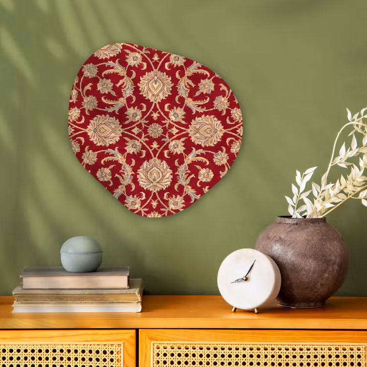 Organisch schilderij forex - Patroon - Bloem - Klassiek - Oosters - Rood — 2