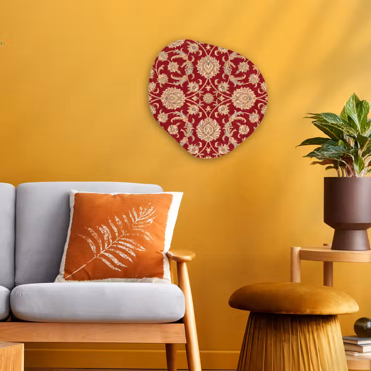 Organisch schilderij forex - Patroon - Bloem - Klassiek - Oosters - Rood — 3