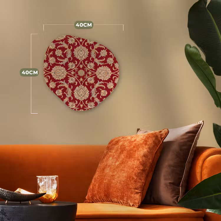 Organisch schilderij forex - Patroon - Bloem - Klassiek - Oosters - Rood — 4