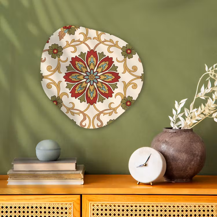 Organisch schilderij forex - Patroon - Bloemen - Ornament - Klassiek - Kleurrijk — 2