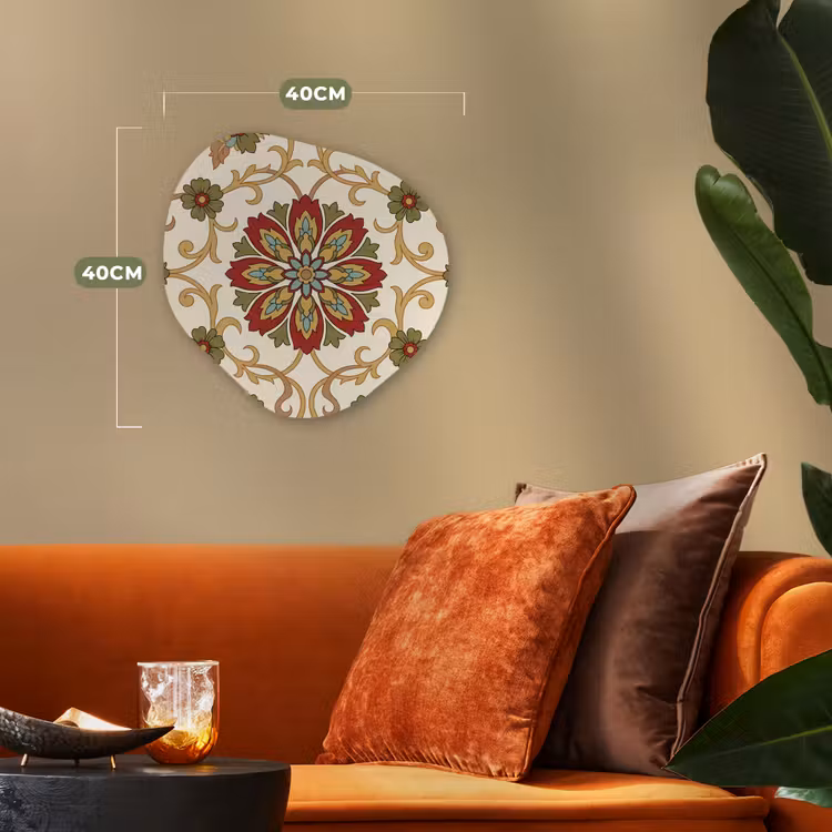 Organisch schilderij forex - Patroon - Bloemen - Ornament - Klassiek - Kleurrijk — 4