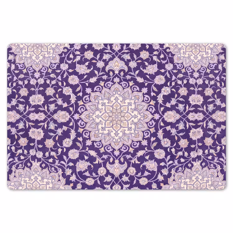 Placemat - 6 stuks - Patroon - Medallion - Oosters - Paars - Decoratie — 7