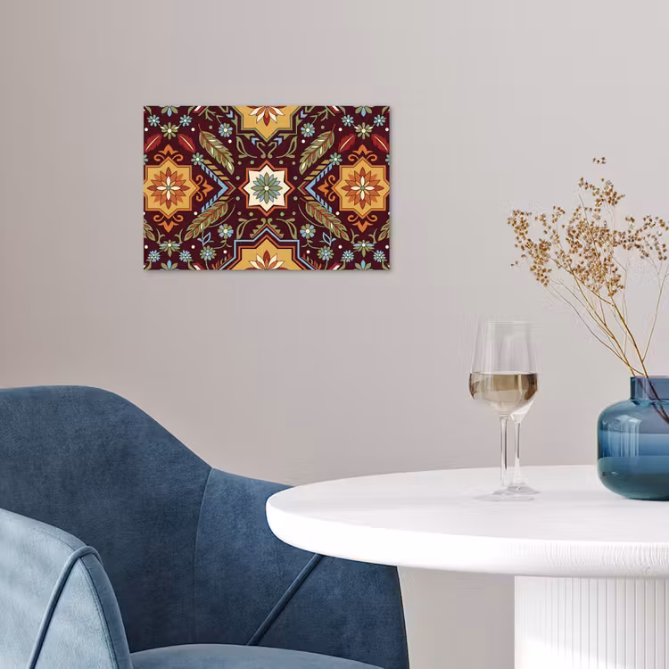 Poster - Patroon - Floraal - Geometrisch - Kleurrijk - Decoratie — 4