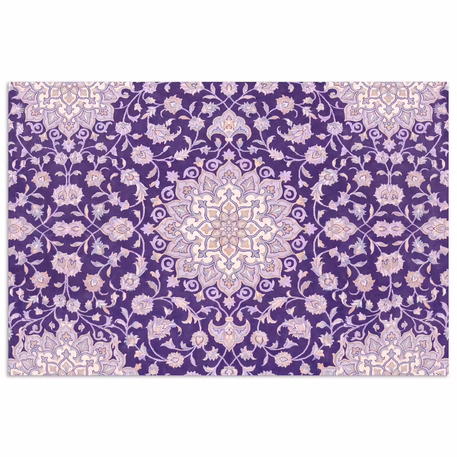 Poster - Patroon - Medallion - Oosters - Paars - Decoratie — 1