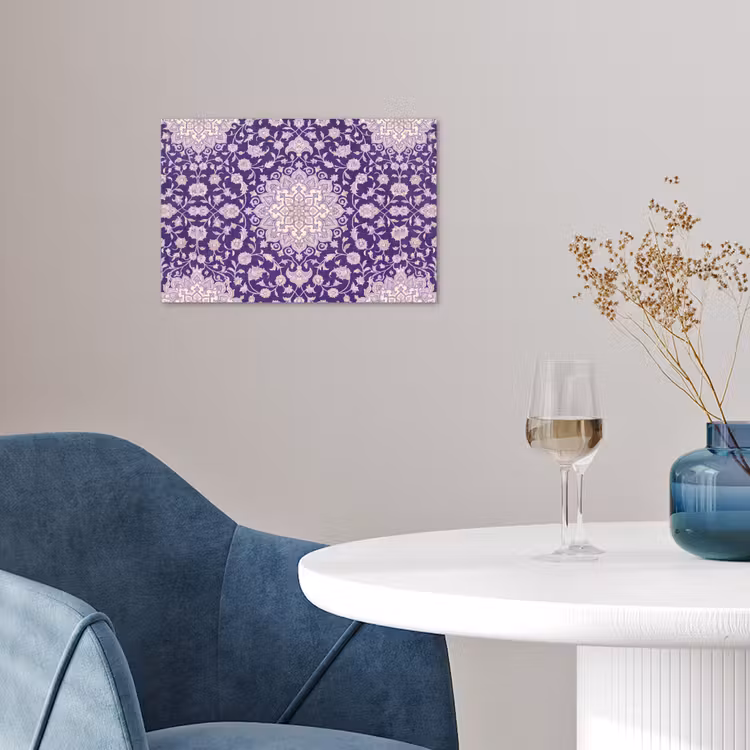 Poster - Patroon - Medallion - Oosters - Paars - Decoratie — 4