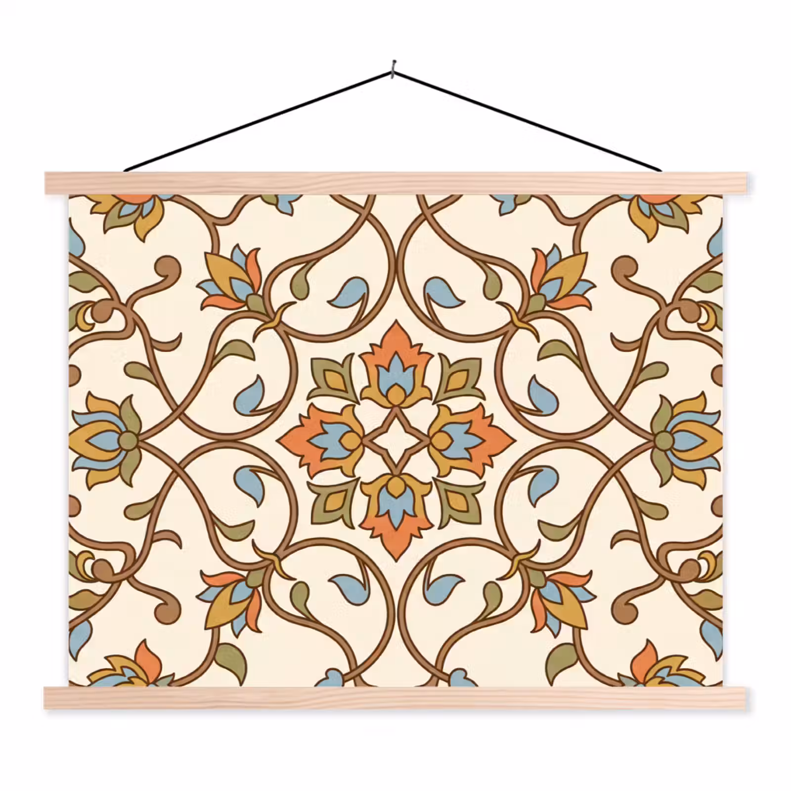Schoolplaat - Patroon - Bloemen - Ornament - Kleurrijk — 1