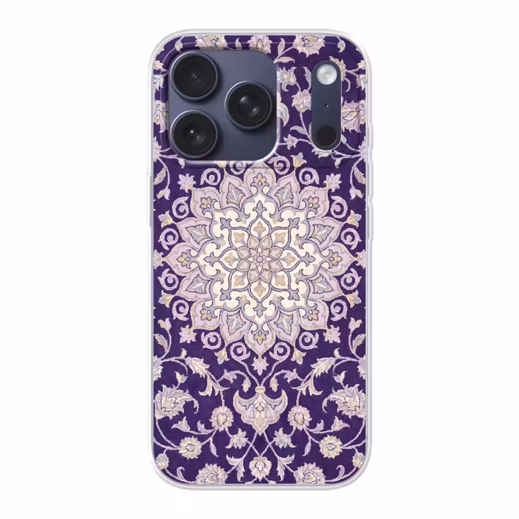 Telefoonhoesje - Patroon - Medallion - Oosters - Paars - Decoratie — 1