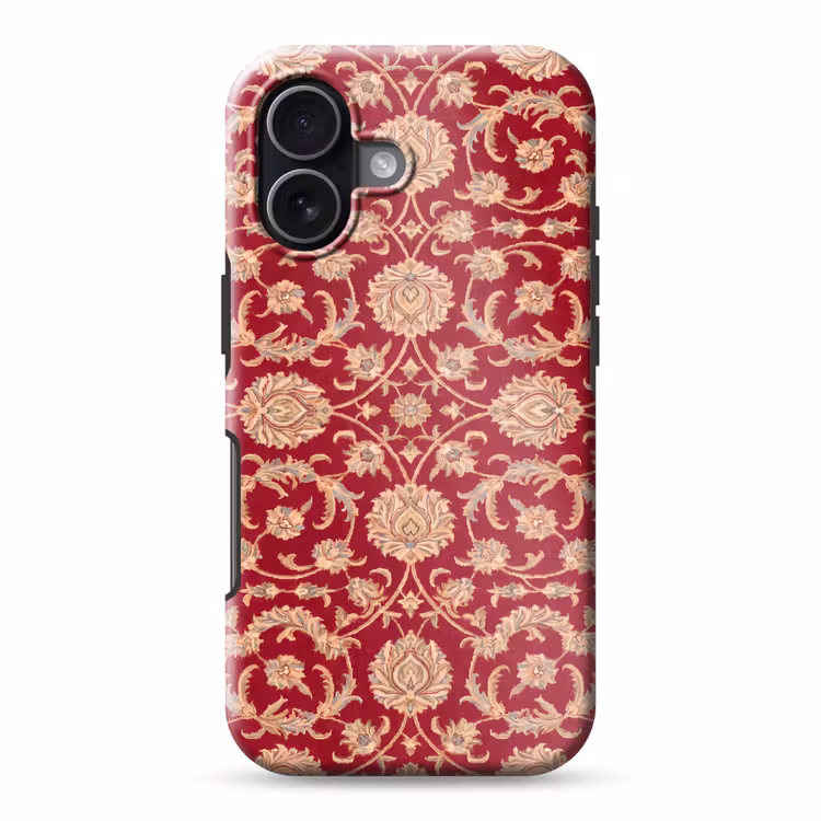Telefoonhoesje Toughcase - Patroon - Bloem - Klassiek - Oosters - Rood — 1