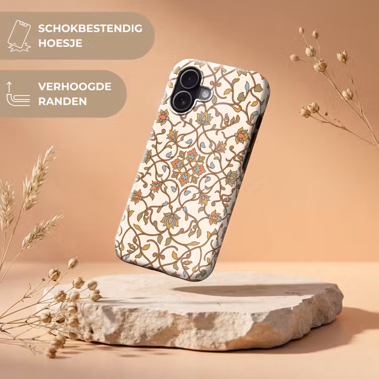 Telefoonhoesje Toughcase - Patroon - Bloemen - Ornament - Kleurrijk — 5