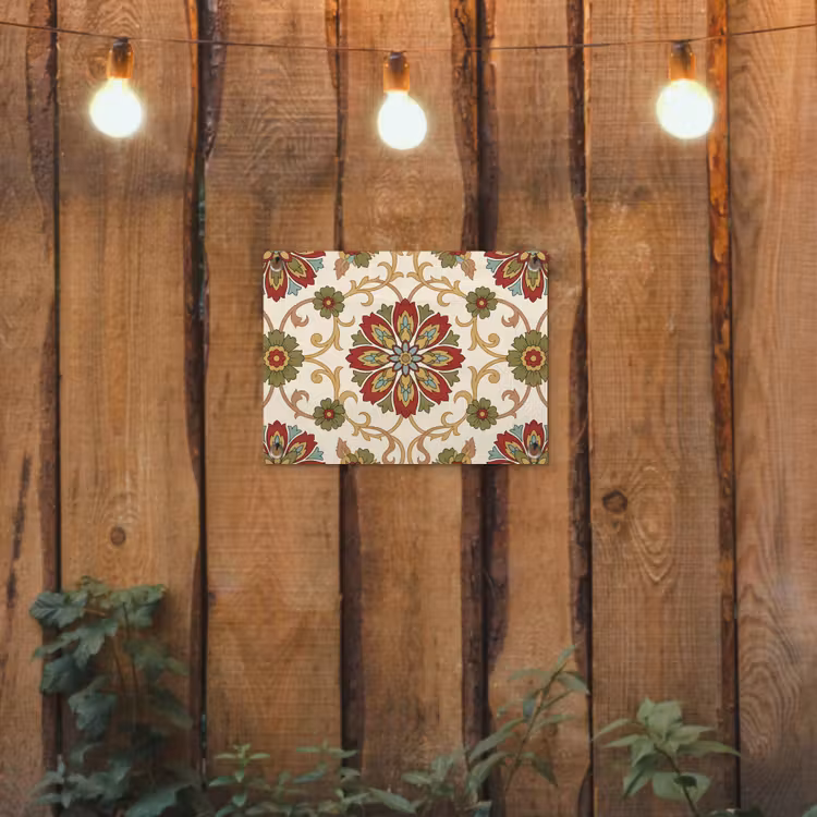 Tuinposter - Patroon - Bloemen - Ornament - Klassiek - Kleurrijk — 2