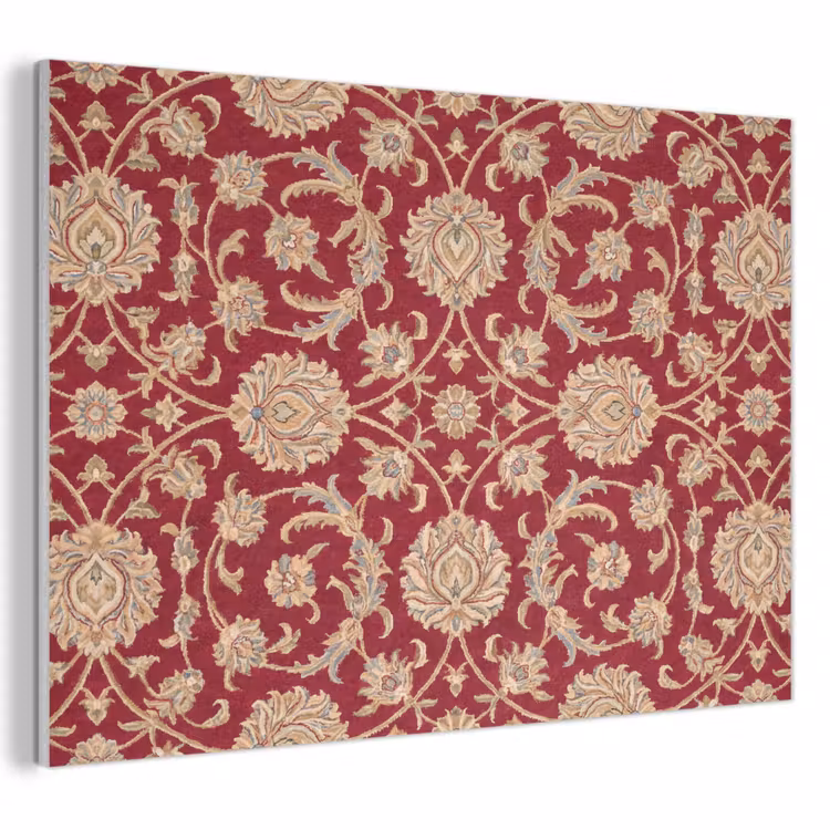 Akoestisch schilderij - Patroon - Bloem - Klassiek - Oosters - Rood — 1