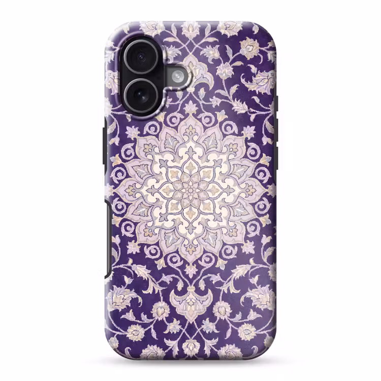 Telefoonhoesje Toughcase - Patroon - Medallion - Oosters - Paars - Decoratie — 1