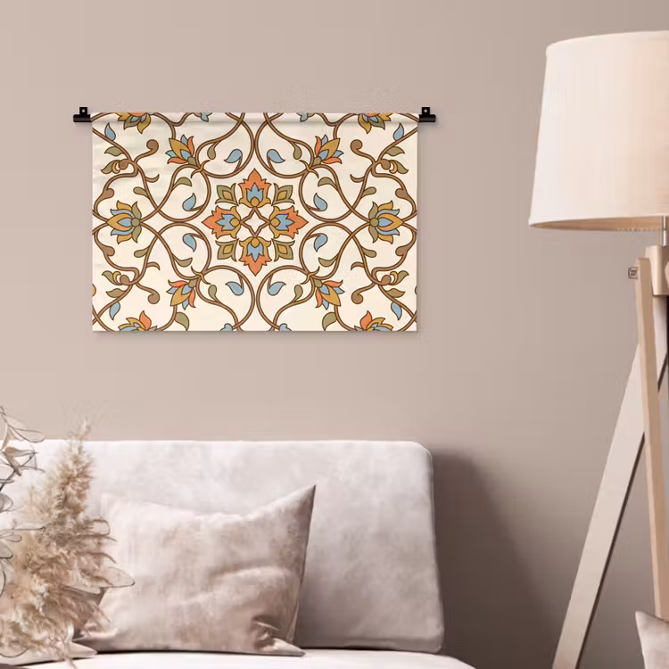 Wandkleed - Patroon - Bloemen - Ornament - Kleurrijk — 2
