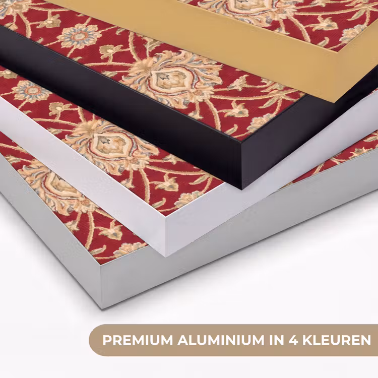 Art frame - Patroon - Bloem - Klassiek - Oosters - Rood — 2