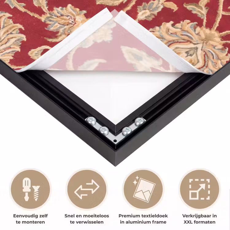 Art frame - Patroon - Bloem - Klassiek - Oosters - Rood — 4