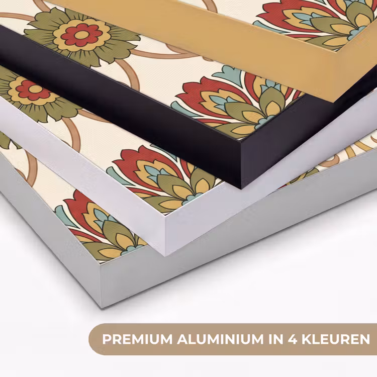 Art frame - Patroon - Bloemen - Ornament - Klassiek - Kleurrijk — 2
