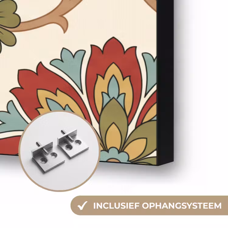 Art frame - Patroon - Bloemen - Ornament - Klassiek - Kleurrijk — 6
