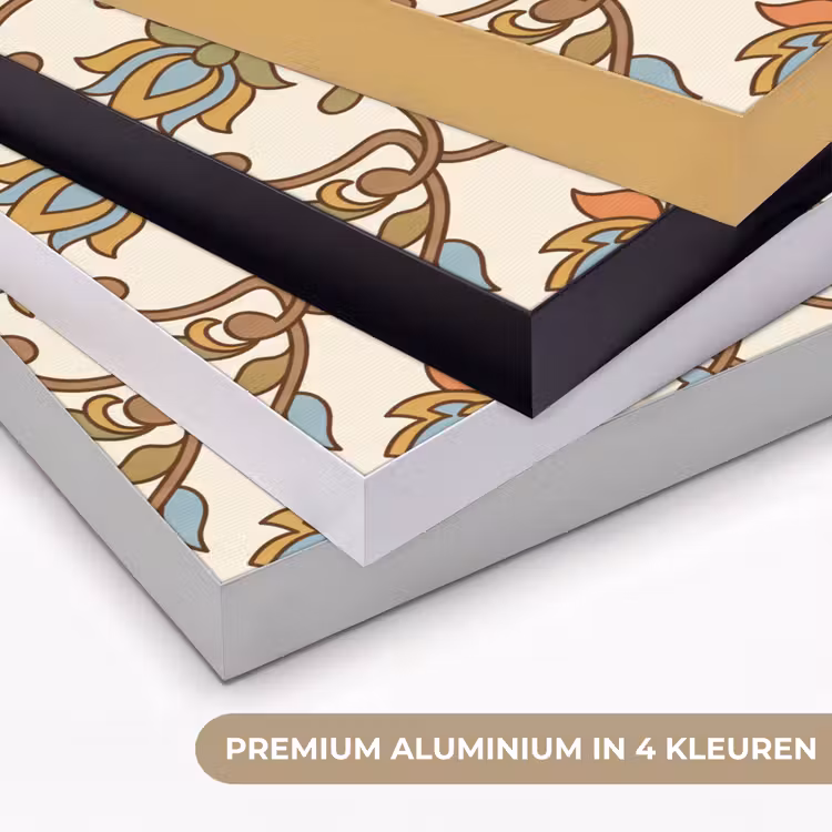 Art frame - Patroon - Bloemen - Ornament - Kleurrijk — 2
