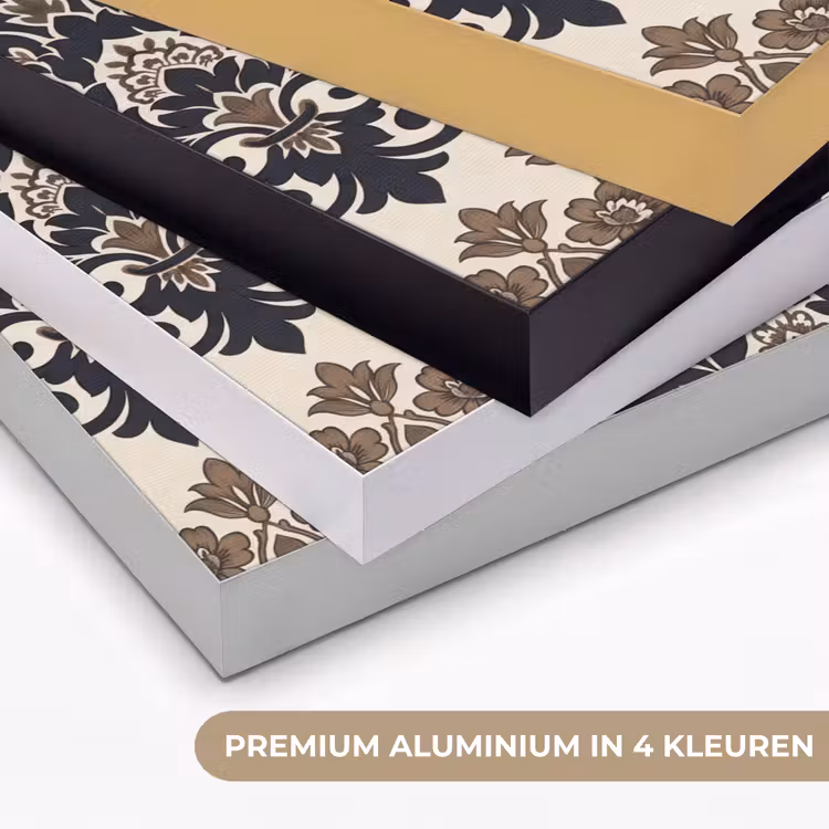 Art frame - Patroon - Floraal - Klassiek - Beige-blauw — 2