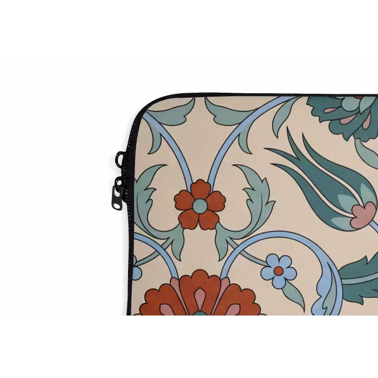 Laptophoes Bloemen - Patroon - Klassiek - Decoratie - Kleurrijk — 5