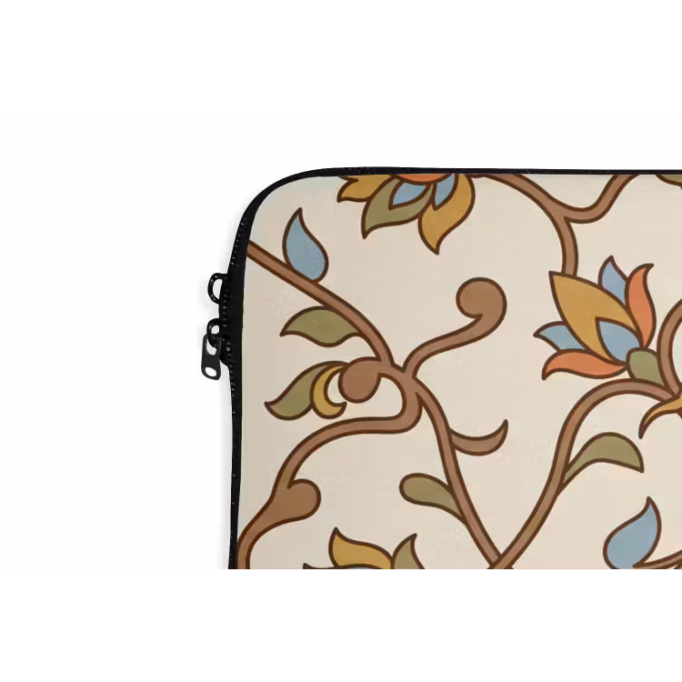 Laptophoes Patroon - Bloemen - Ornament - Kleurrijk — 5