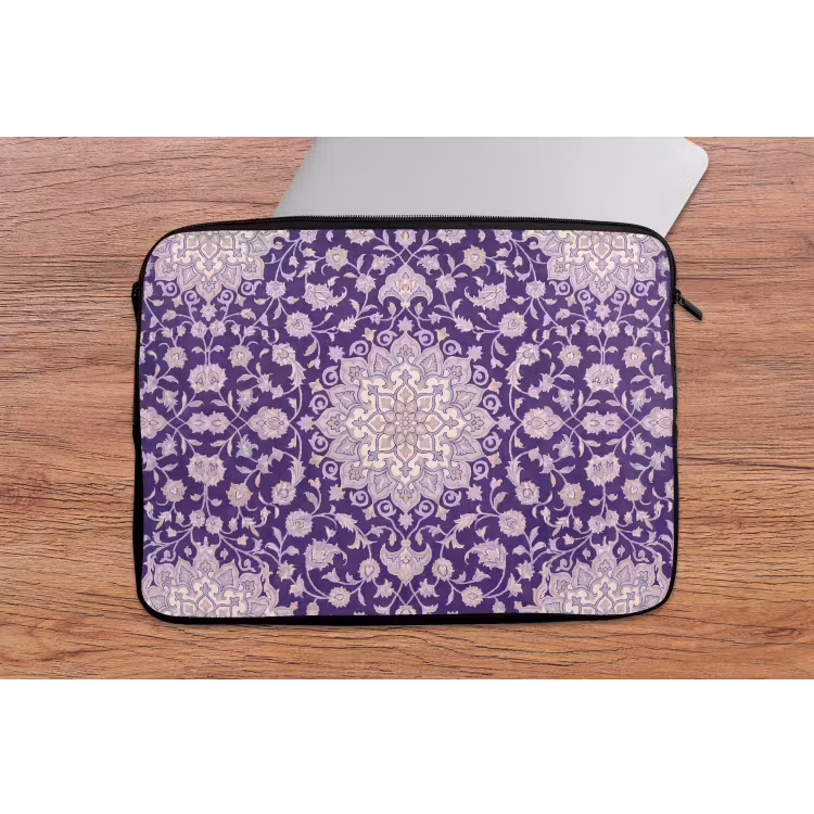 Laptophoes Patroon - Medallion - Oosters - Paars - Decoratie — 2