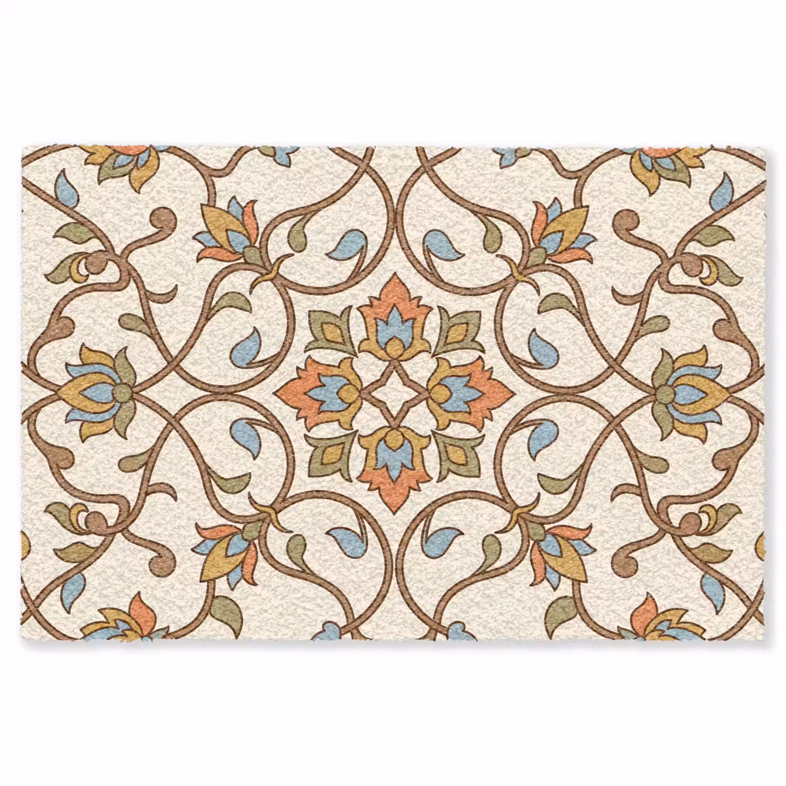 Vloerkleed - Patroon - Bloemen - Ornament - Kleurrijk — 1