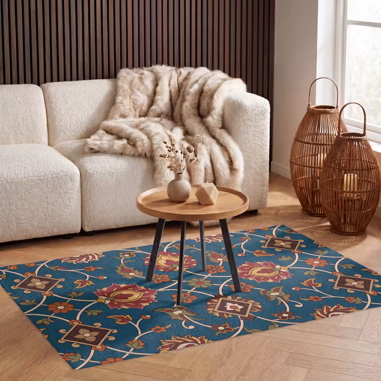 Vloerkleed - Ornament - Flora - Traditioneel - Klassiek - Blauwgroen — 3