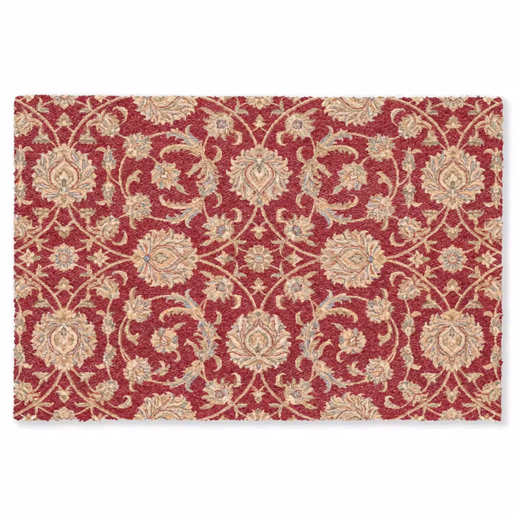 Vloerkleed - Patroon - Bloem - Klassiek - Oosters - Rood — 1