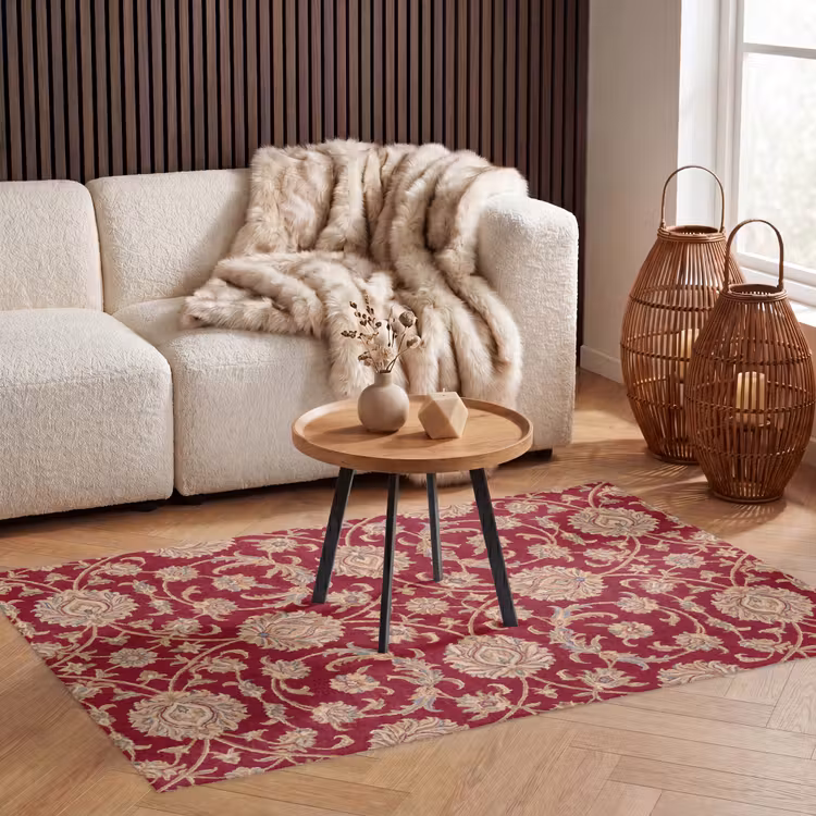Vloerkleed - Patroon - Bloem - Klassiek - Oosters - Rood — 3