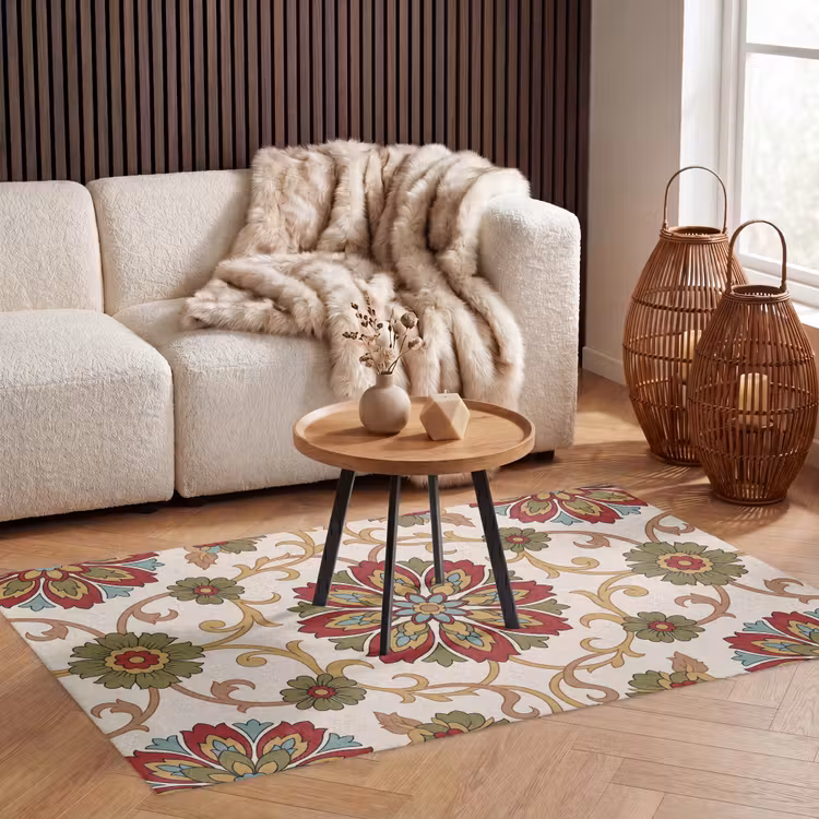 Vloerkleed - Patroon - Bloemen - Ornament - Klassiek - Kleurrijk — 3