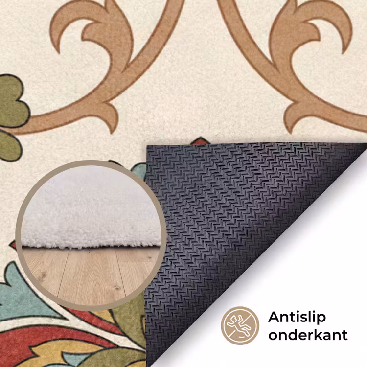 Vloerkleed - Patroon - Bloemen - Ornament - Klassiek - Kleurrijk — 4