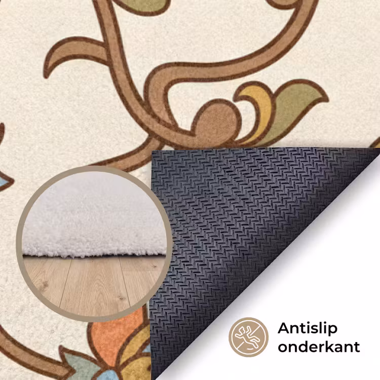 Vloerkleed - Patroon - Bloemen - Ornament - Kleurrijk — 4