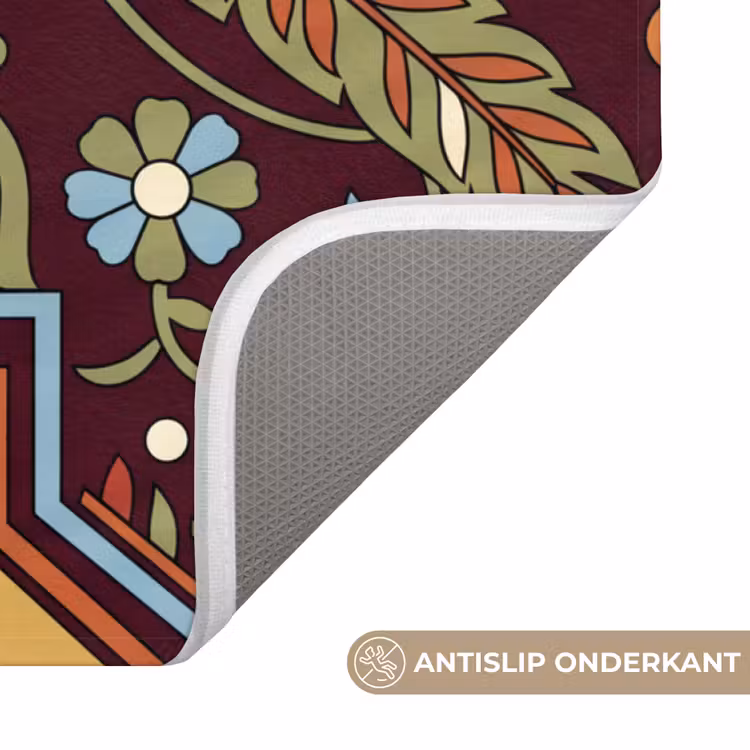 WC Mat - Patroon - Floraal - Geometrisch - Kleurrijk - Decoratie — 4