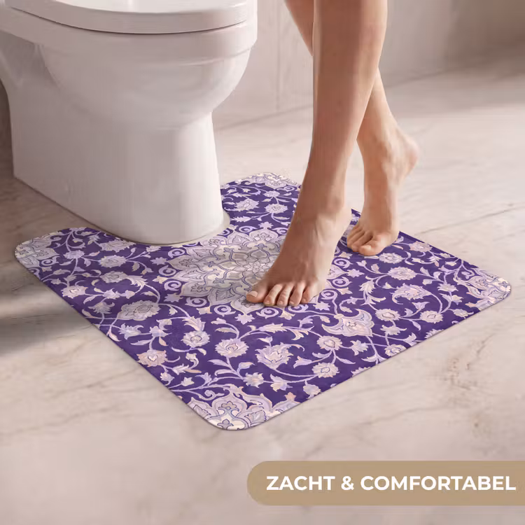 WC Mat - Patroon - Medallion - Oosters - Paars - Decoratie — 5