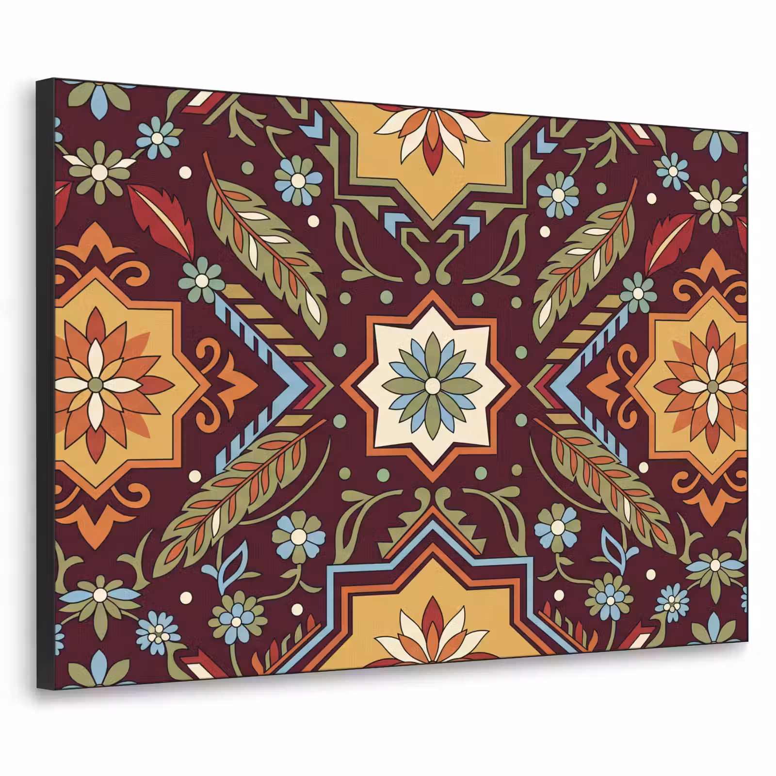 Art frame - Patroon - Floraal - Geometrisch - Kleurrijk - Decoratie — 1