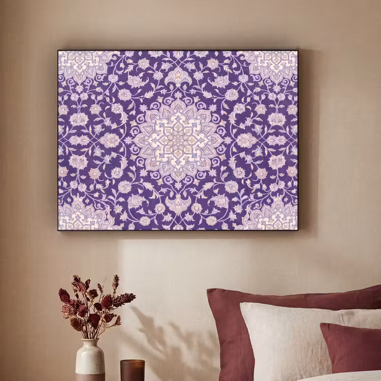 Art frame - Patroon - Medallion - Oosters - Paars - Decoratie — 3